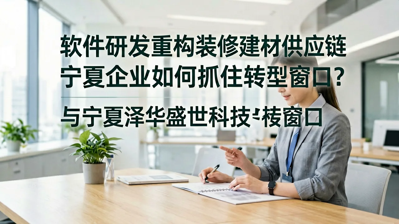 软件研发重构装修建材供应链,宁夏企业如何抓住转型窗口